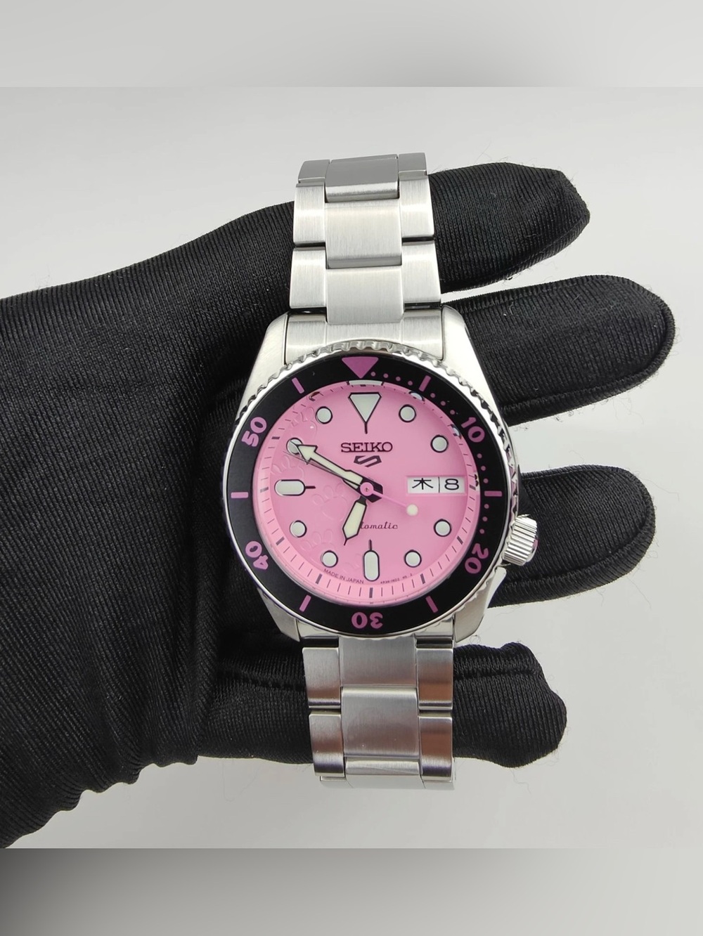 ✅Seiko 5 Sports SBSA321 Pink Panther Limited Edition Mens Or Women Watch New